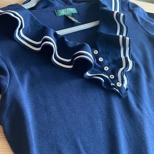 Lauren Ralph Lauren Women’s Jersey Cotton Blouse size PL